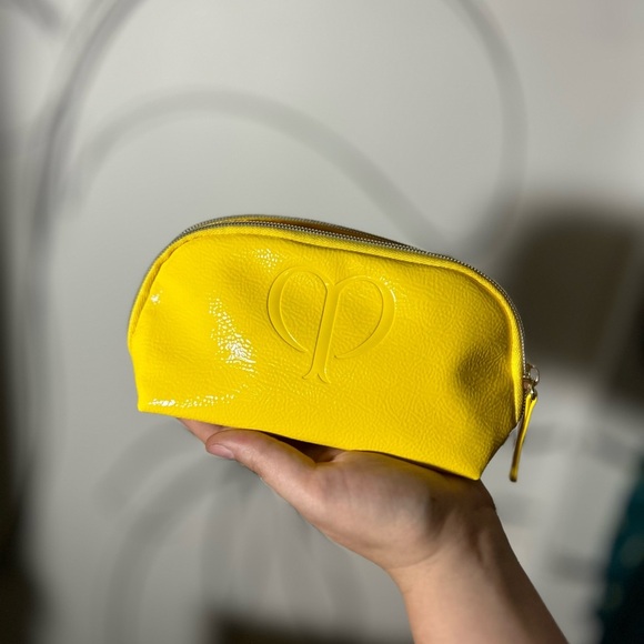 Yellow Cle De Peau Cosmetic Bag, Travel Bag with Zipper - Picture 5 of 5